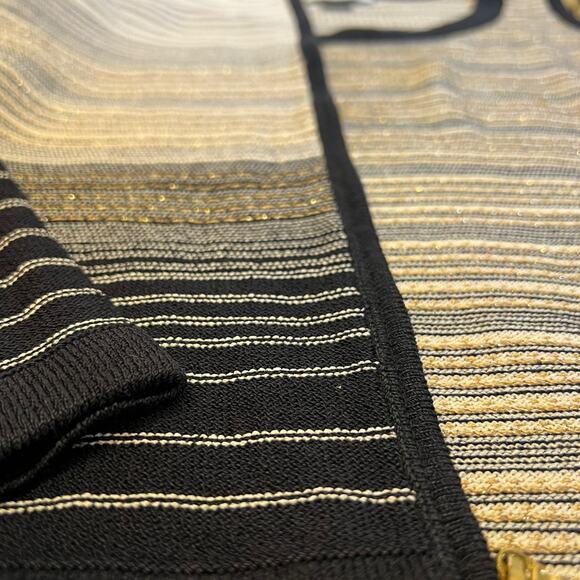 St John Sport Matching sweater and tank set vintage size Small gold black cream - Picture 8 of 10
